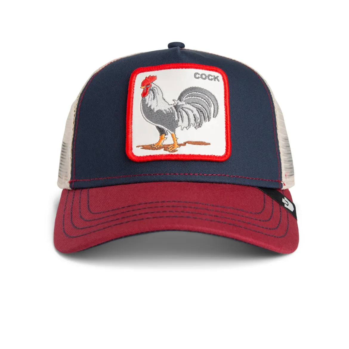 Goorin Bros lippis Rooster Trucker Navy Red, tummansininen