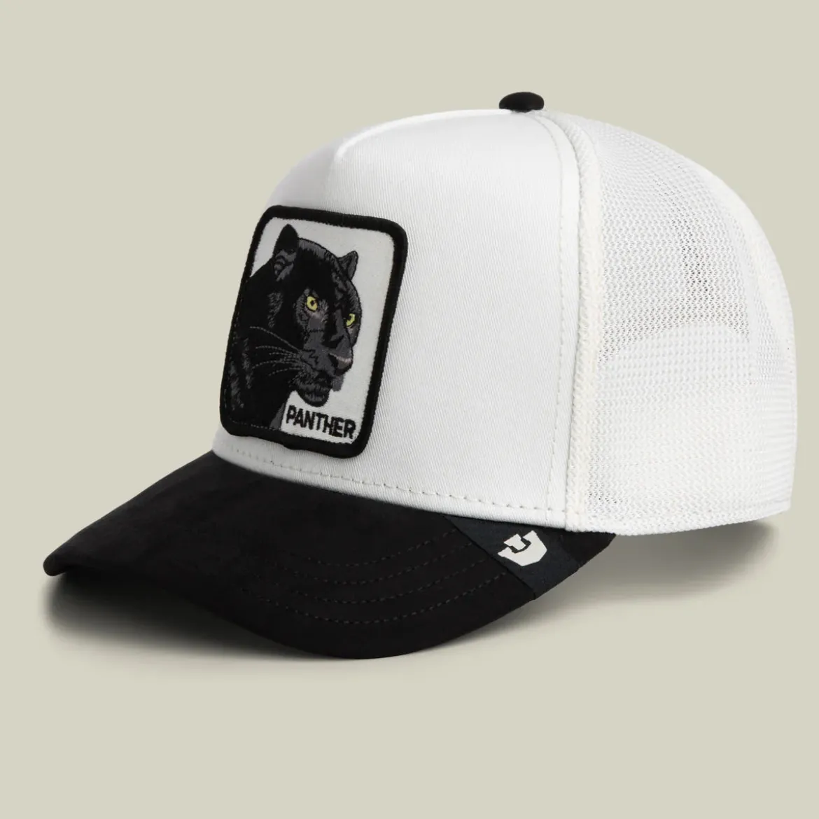 Goorin Bros lippis Suede Black Panther Trucker, valkoinen