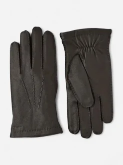 Hestra Unisex käsineet MATTHEW GLOVE WITH WOOL LINING, tummanruskea