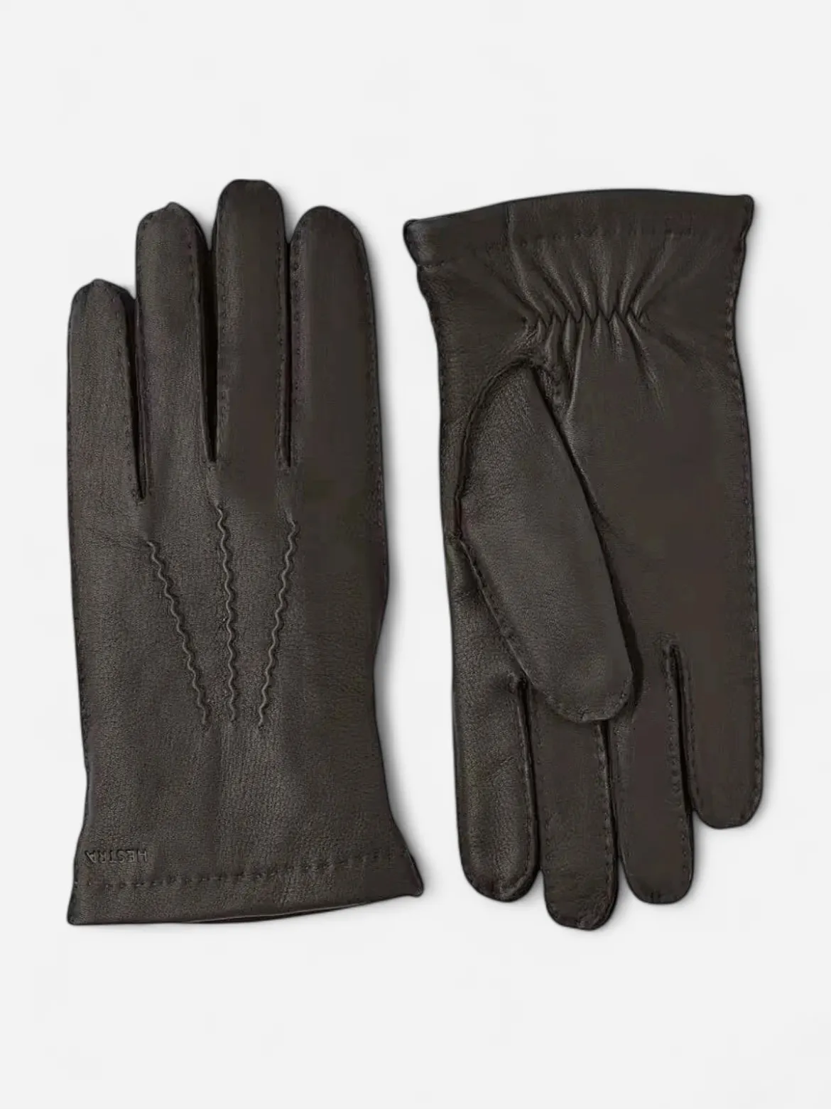 Hestra Unisex käsineet MATTHEW GLOVE WITH WOOL LINING, tummanruskea