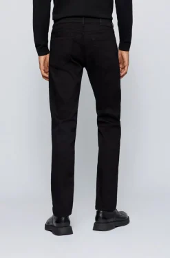 Hugo Boss miesten farkut MAINE 3 BLACK NOS CASHMERE TOUCH Musta