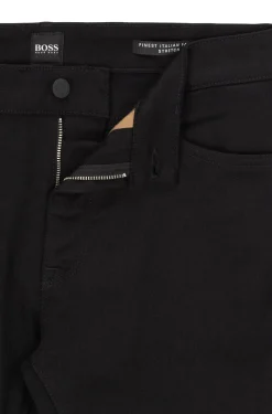 Hugo Boss miesten farkut MAINE 3 BLACK NOS CASHMERE TOUCH Musta