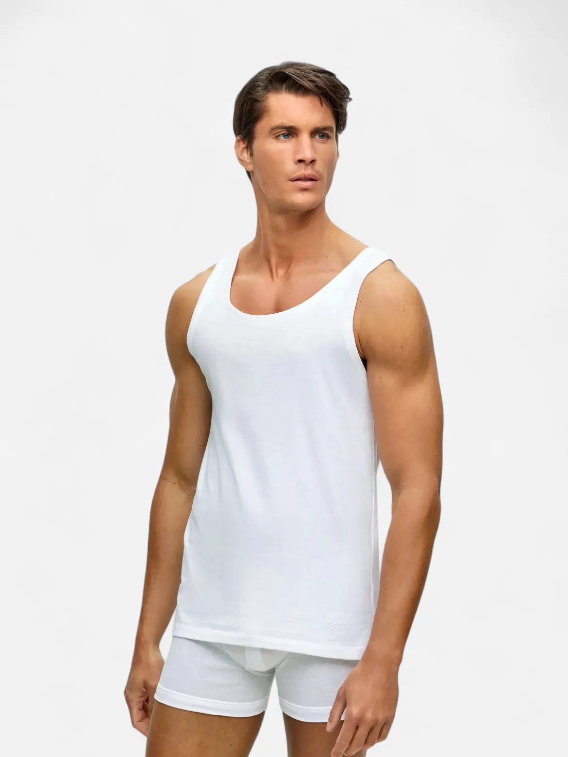Hugo Boss miesten hihaton paita Tank Top Classic, valkoinen