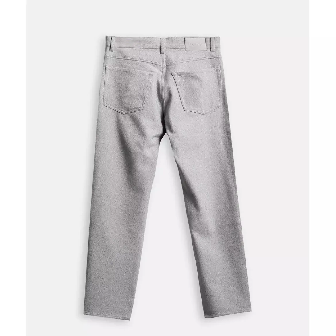 Hugo Boss miesten housut H-RE MAINE5 WOOL LOOK HERRINGBONE STRECH, harmaa kuosillinen