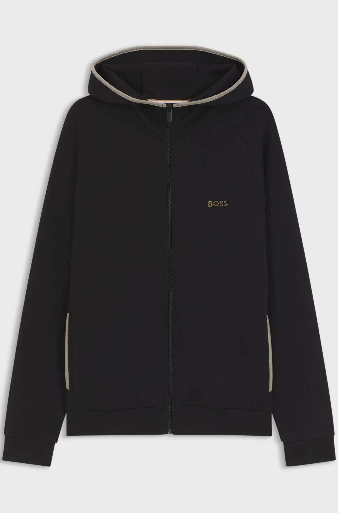 Hugo Boss miesten huppari Sense Hooded Jacket, musta