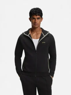 Hugo Boss miesten huppari Sense Hooded Jacket, musta