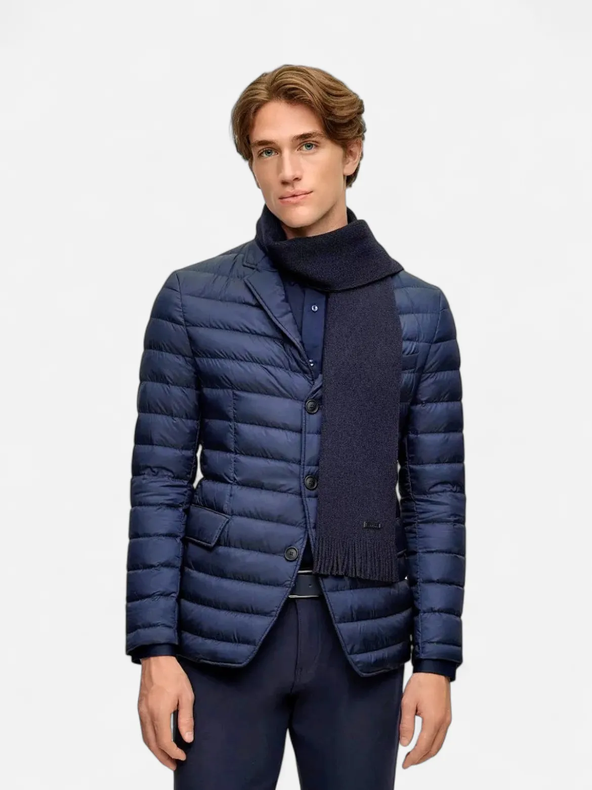 Hugo Boss Miesten Kaulahuivi, ALBAS HUIVI Tummansininen