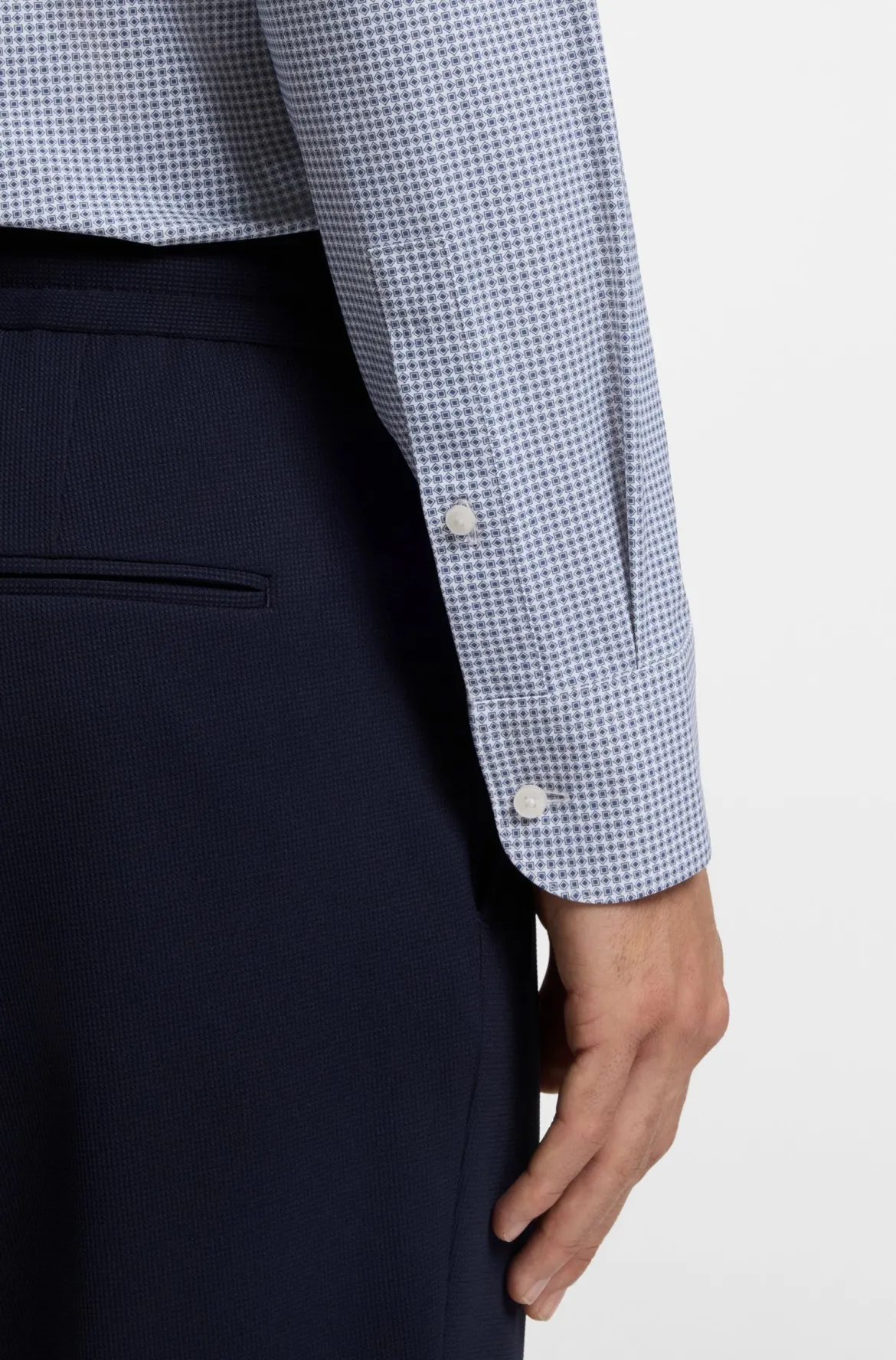 Hugo Boss miesten kauluspaita P-HANK-S-K-261 Performance Stretch, sininen