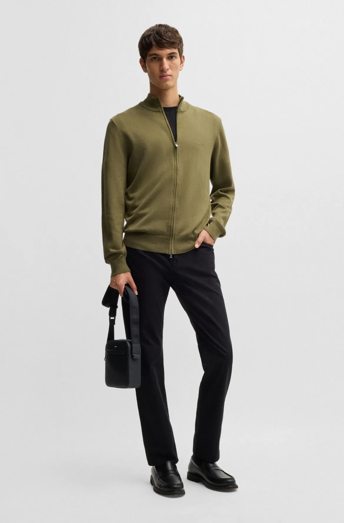 Hugo Boss miesten laukku RAY NS ZIP N, musta