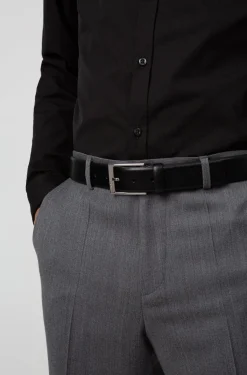 Hugo Boss Miesten Nahkavyö, Gellot Musta
