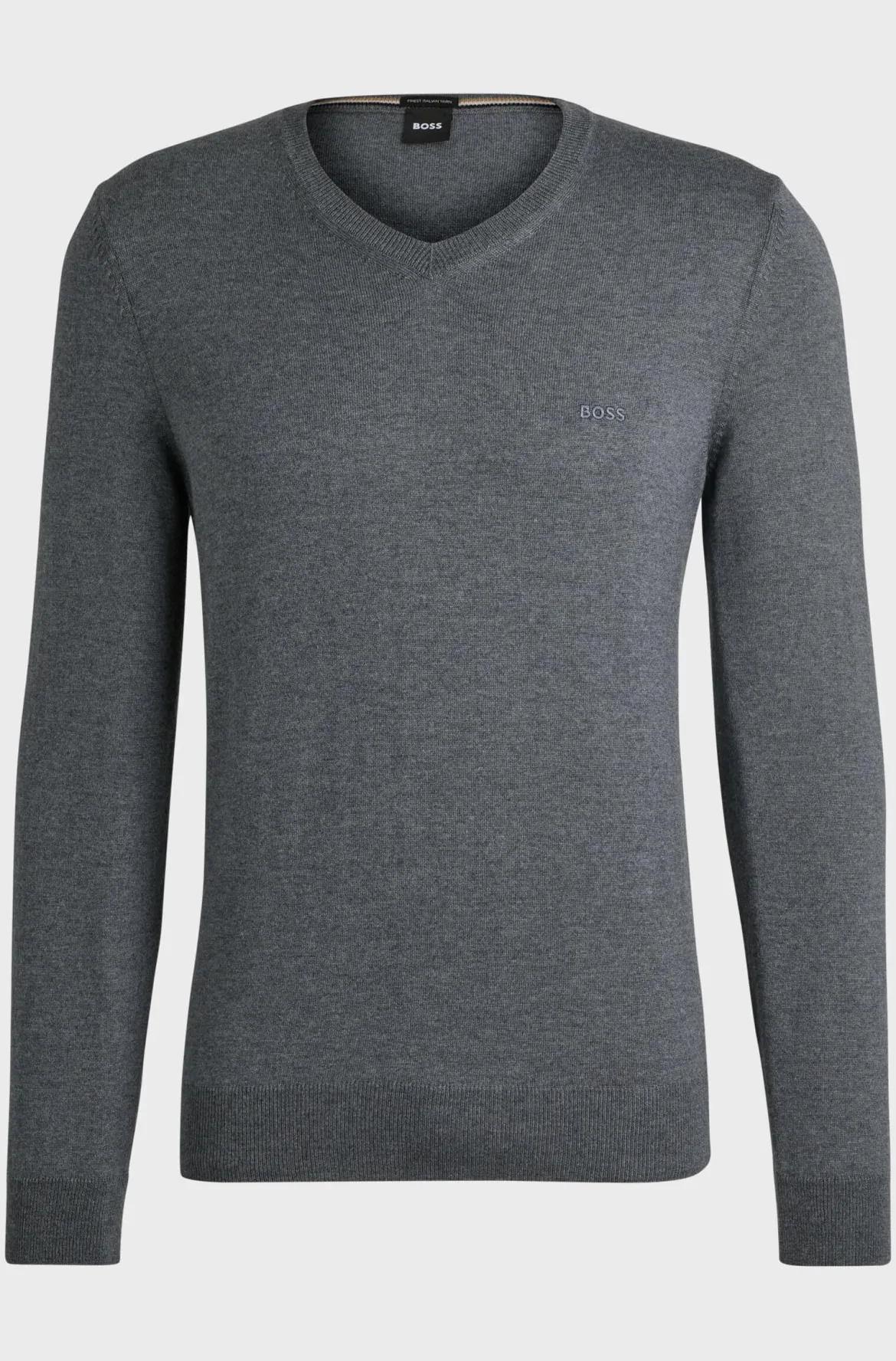 Hugo Boss miesten neule, BARAM-L V REG FIT Tummanharmaa
