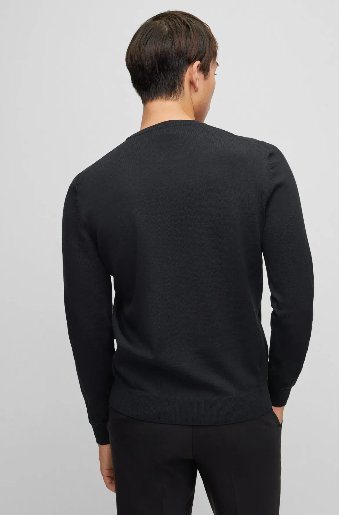 Hugo Boss Miesten Neulepaita Botto-L Musta