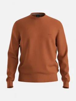 Hugo Boss miesten neulepusero BOTTO-L, poltettu oranssi