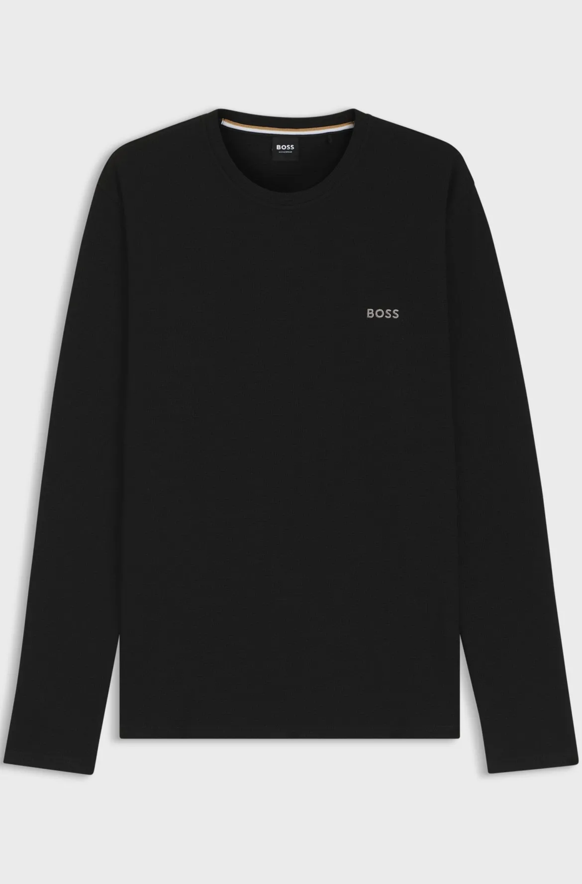 Hugo Boss miesten pyjamapaita WAFFLE LS SHIRT NOS, musta
