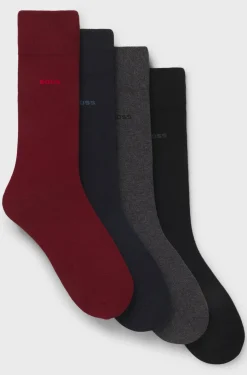 Hugo Boss miesten sukat 4 P GIFTSET UNI CC, musta