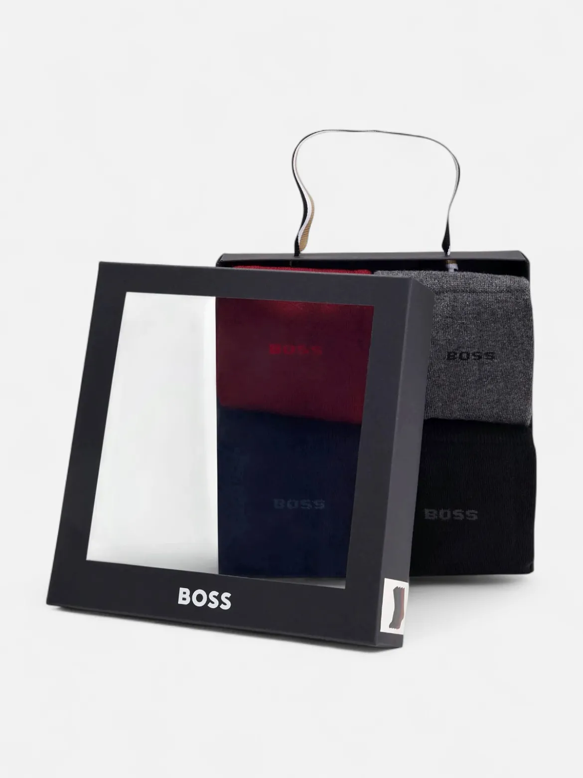 Hugo Boss miesten sukat 4 P GIFTSET UNI CC, musta