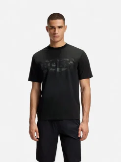 Hugo Boss miesten t-paita Globe LogoPattern, Musta