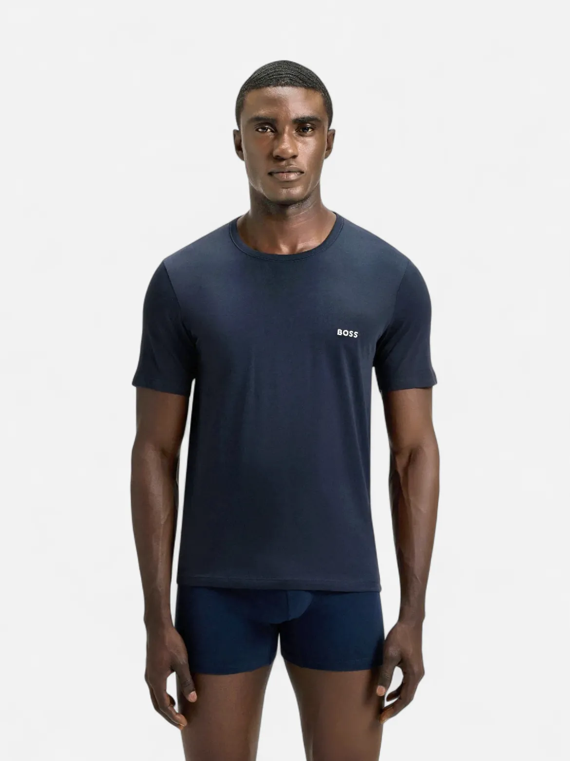 Hugo Boss Miesten T-Paita T Shirt Rn, tummansininen