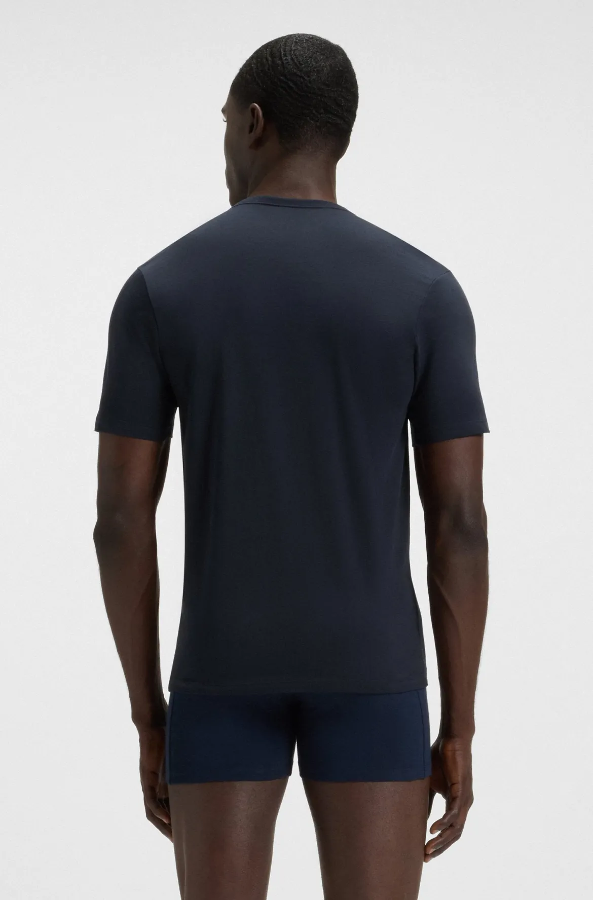 Hugo Boss Miesten T-Paita T Shirt Rn, tummansininen