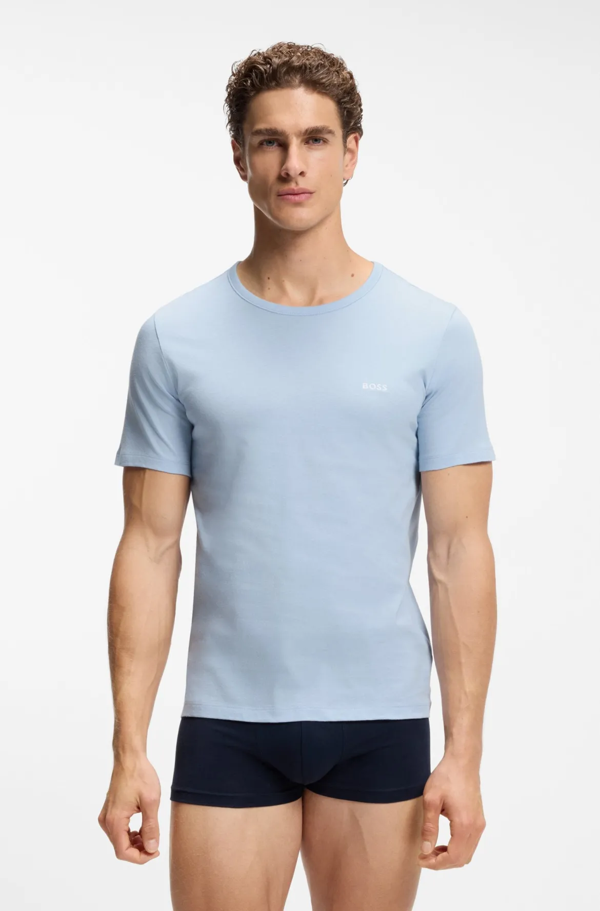Hugo Boss miesten t-paita Tshirt RN Classic, vaaleansininen