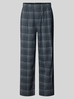 Hugo Boss miesten yöhousut Chris Pattern Pants, sininen ruutu