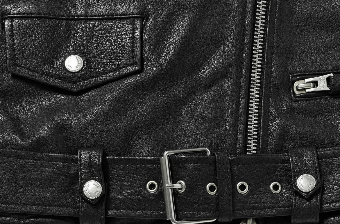 Human Scales naisten nahkatakki Leah Leatherjacket, musta