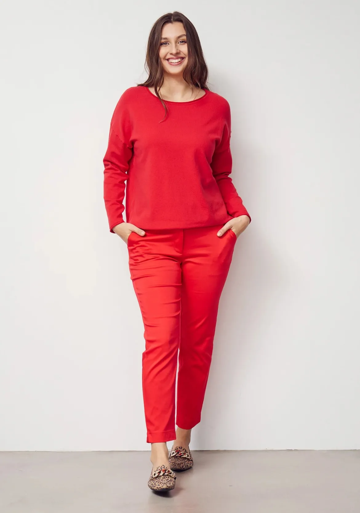 Isay naisten housut Chino Pant, punainen