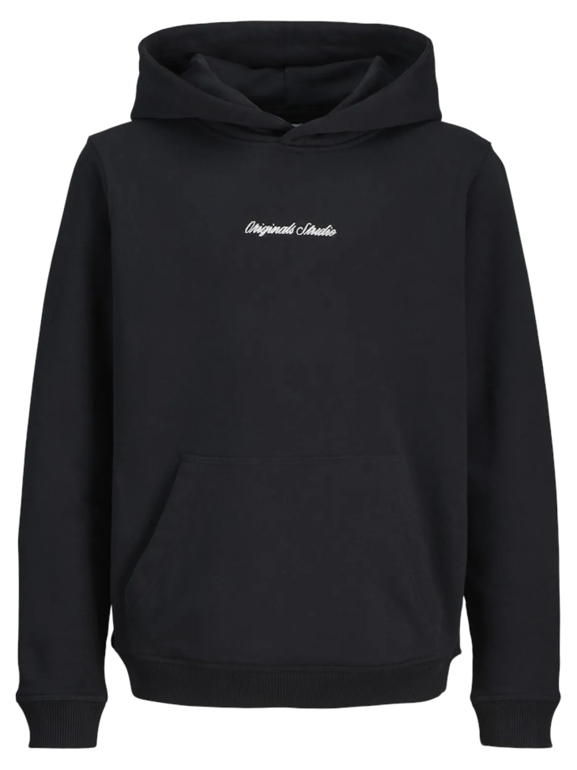Jack and Jones Junior lasten huppari JORNORREBRO EMB SWEAT HOOD NOOS JNR, musta