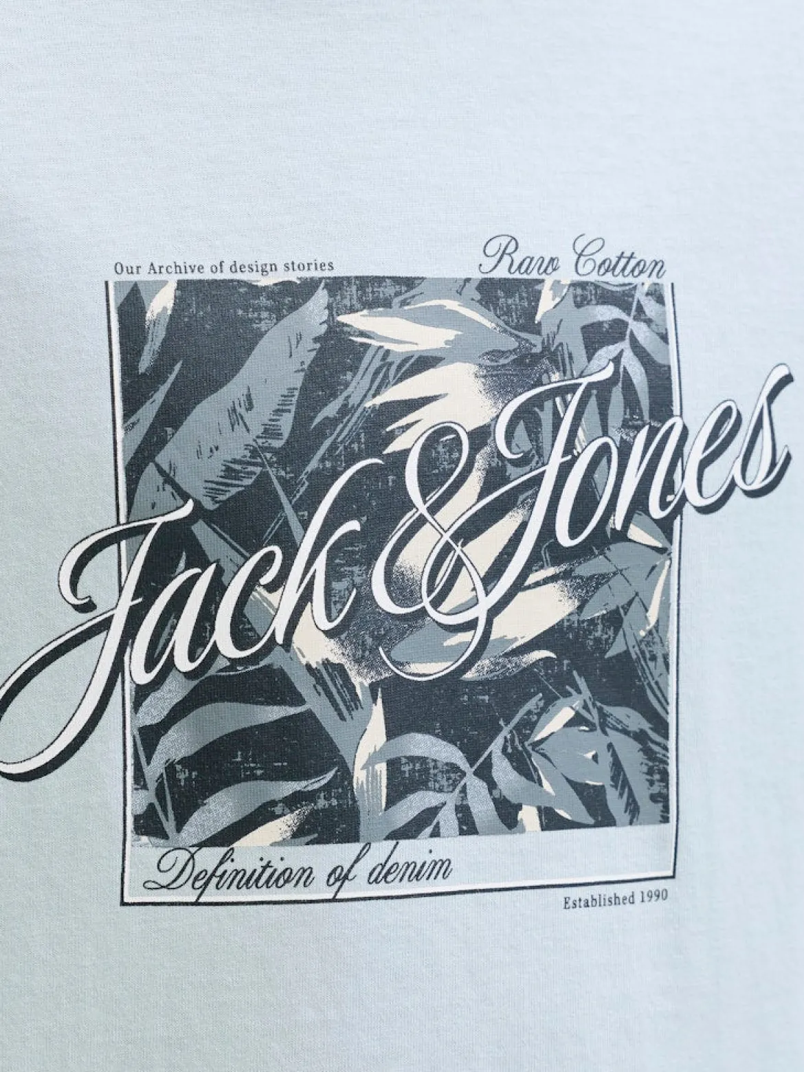 Jack and Jones Junior lasten t-paita JJHONOLULU Shape Tee JNR, vaaleansininen