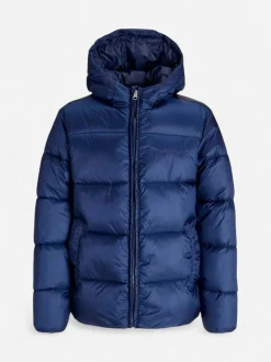 Jack and Jones junior takki, JORNORREBRO PUFFER JACKET JNR Tummansininen