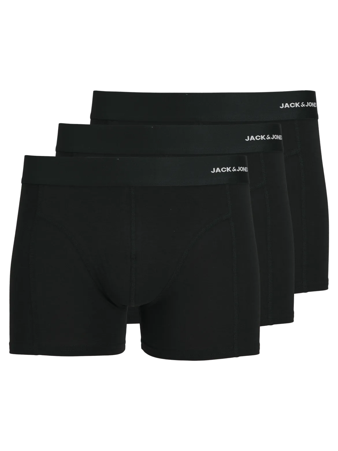 Jack and Jones miesten alushousut, JACBASIC BAMBOO TRUNKS 3 PACK Black