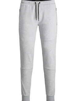 Jack and Jones Miesten Collegehousut JJIWILL JJAIR SWEAT PANTS Light Grey Melange