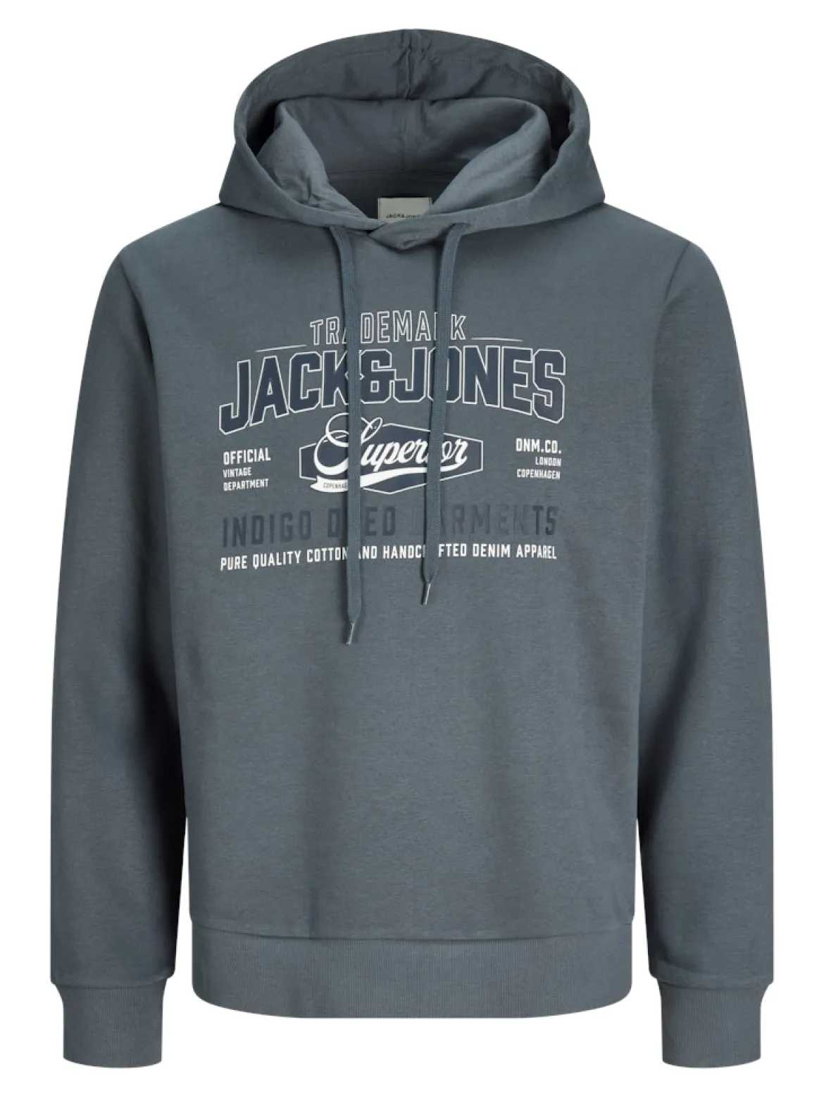 Jack and Jones miesten huppari Logo Sweat Hood, Turbulence