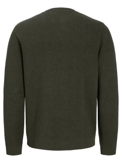 Jack and Jones miesten neulepusero Milano Stitch Crew Neck, Rosin Melange