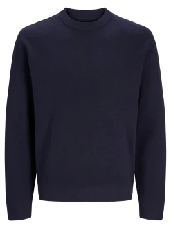 Jack and Jones miesten neulepusero Milano Stitch Crew Neck, Night Sky