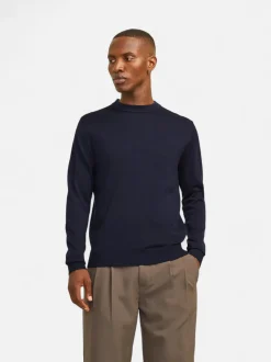 Jack and Jones miesten neulepusero Milano Stitch Crew Neck, Night Sky