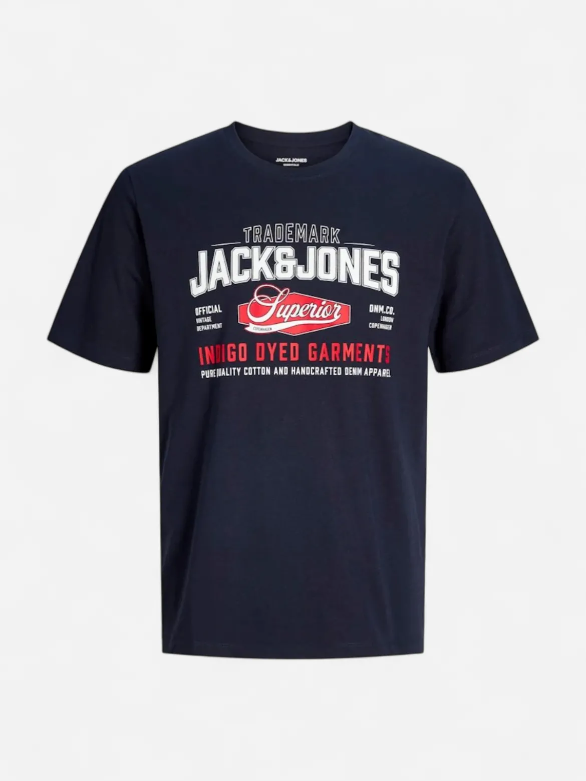 Jack and Jones miesten T-paita Logo Tee O-neck, Navy Blazer