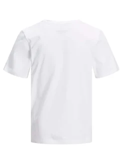 JACK&JONES JUNIOR t-paita, JJEORGANIC BASIC TEE SS O-NECK Valkoinen