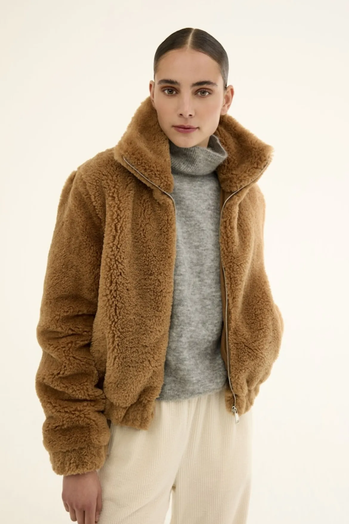 JcSophie naisten housut Kameron trousers, luonnonvalkoinen
