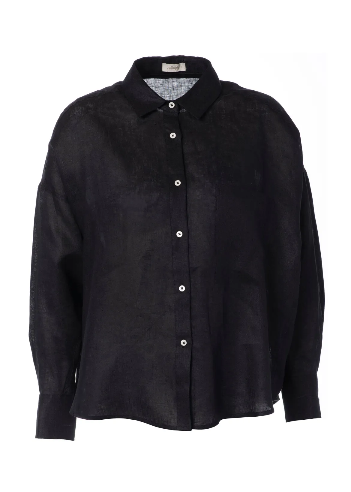 JcSophie naisten pellavapaita Leona Blouse, musta
