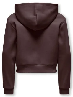 Kids Only lasten huppari Kogsweat Zip, tummanruskea