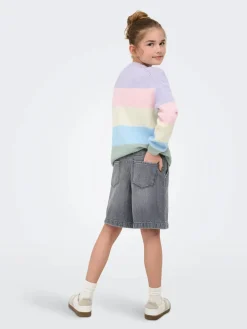 Kids Only lasten neulepusero Kogsandy LS Stripe Pullover, vaaleansininen