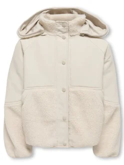 Kids Only lasten teddytakki Nomi Teddy Mix Jacket, luonnonvalkoinen