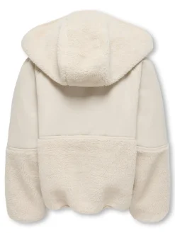 Kids Only lasten teddytakki Nomi Teddy Mix Jacket, luonnonvalkoinen