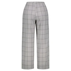 Klement naisten pyjamahousut Kia ruutuhousu, beige ruutu