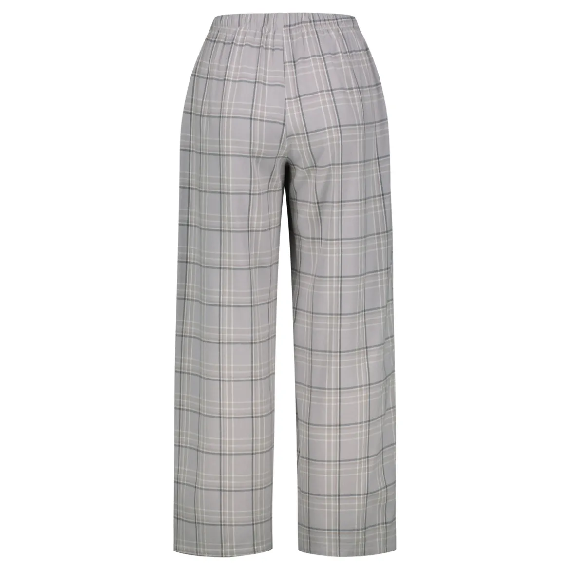 Klement naisten pyjamahousut Kia ruutuhousu, beige ruutu