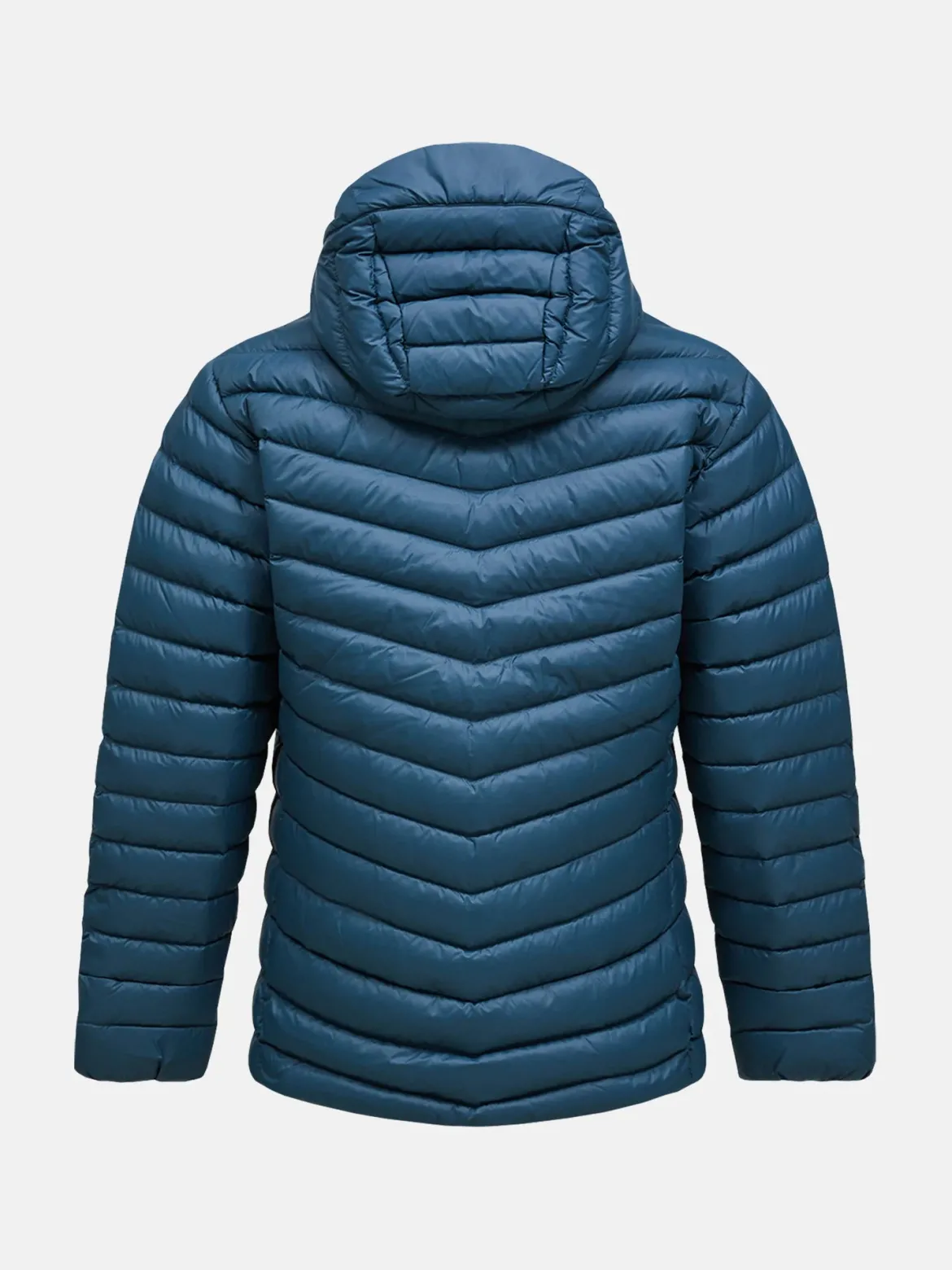 K M FROST DOWN HOOD JACKET PETROOLINSININEN
