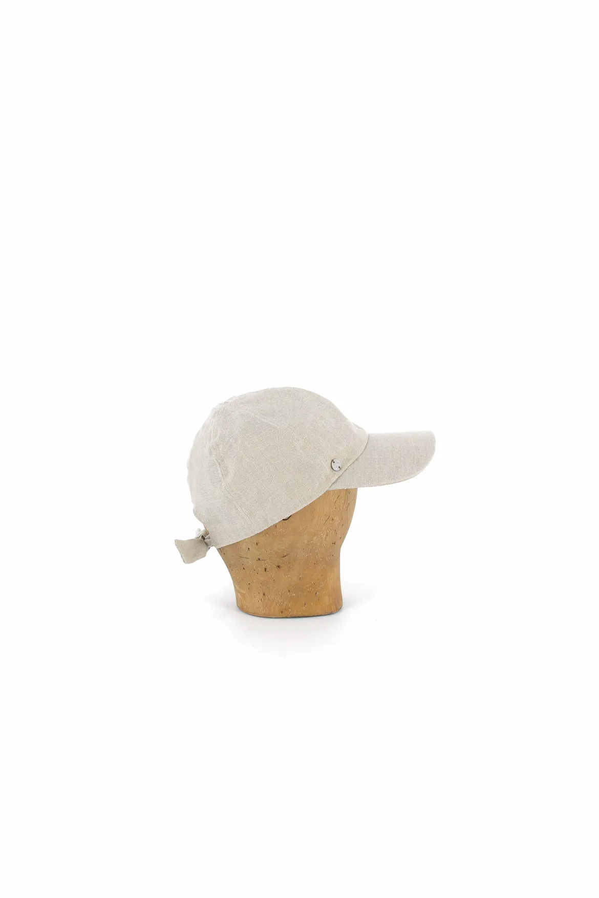 KN Kati Niemi naisten lippis Rosalina Linen, vaalea beige