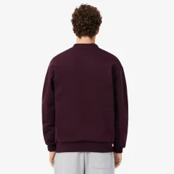 Lacoste miesten collegepaita Cotton Fleece Sweatshirt, viininpunainen