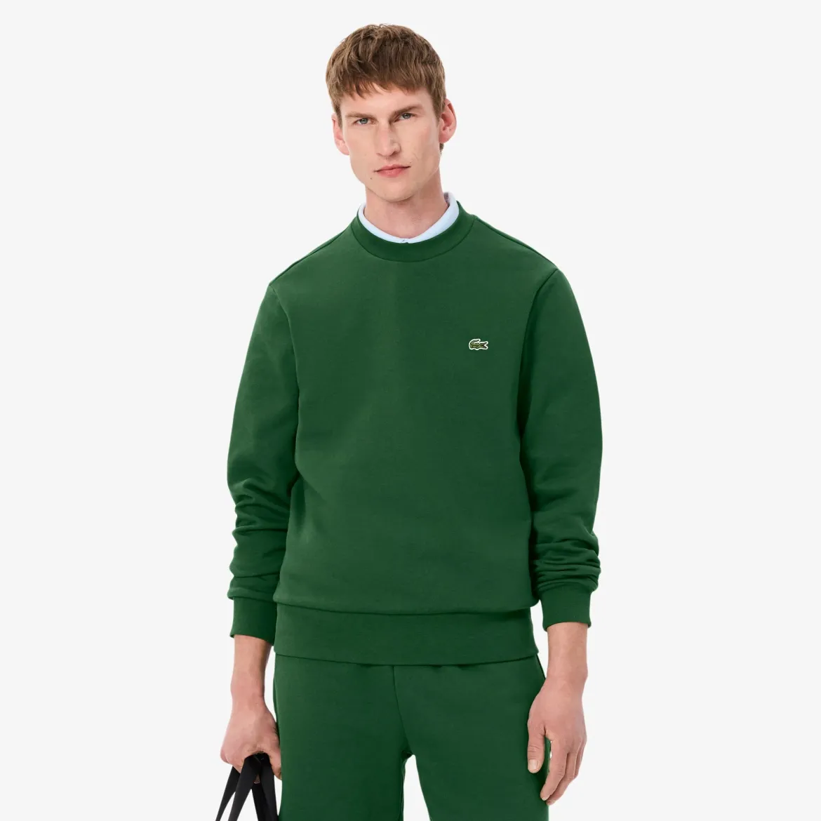 Lacoste Miesten Collegepaita, BRUSHED COTTON FLEEX JOGGER SWEATSHIRT Vihreä